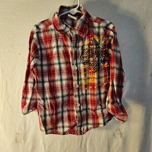 Boys Urban Extreme Button Down Long Sleeve Shirt  -- ITEM #1856